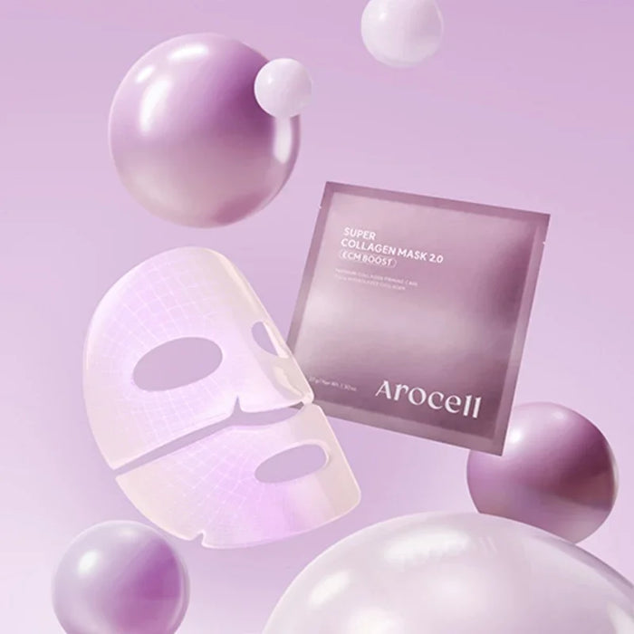 [Arocell] Super Collagen Mask 2.0 ECM BOOST 37g*4EA