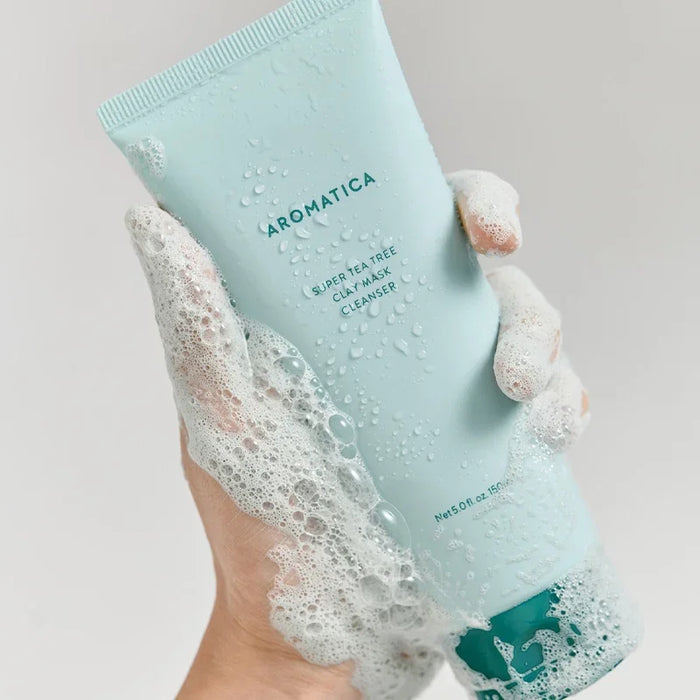 [AROMATICA] Super Tea Tree Clay Mask Cleanser 150ml - Ballagrio