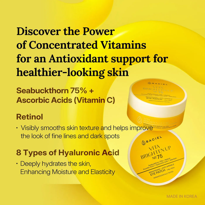 [BACIEL] Pro Vitamin Retinol Complex 75 Eye Patch 1.6g*60EA - Ballagrio