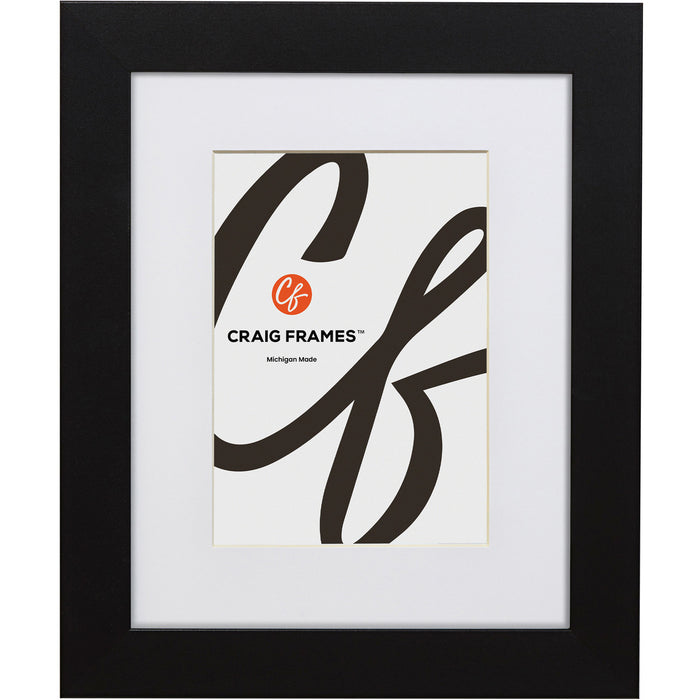 Bauhaus 125 1.25", Matted Mystic Satin Black Picture Frame - 4 Piece Set