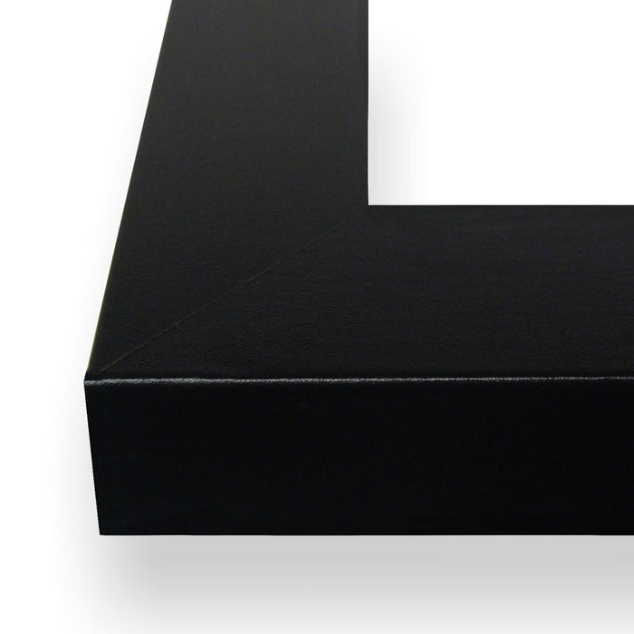 Bauhaus 125 1.25", Matted Mystic Satin Black Picture Frame - 4 Piece Set