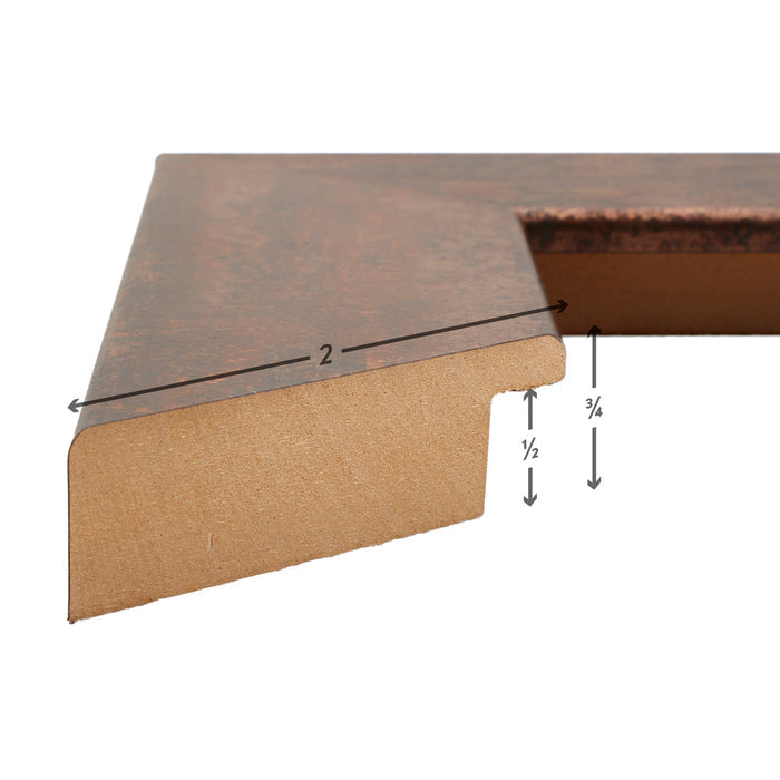 Bauhaus 200 2", Rusted Bar Picture Frame