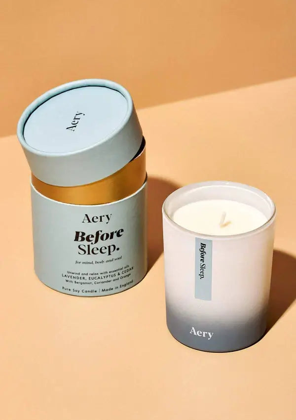 Before Sleep Scented Candle - Lavender Eucalyptus and Cedar - Aery Living