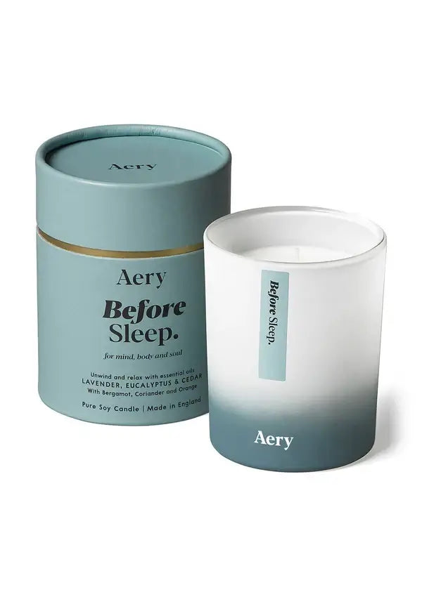 Before Sleep Scented Candle - Lavender Eucalyptus and Cedar - Aery Living