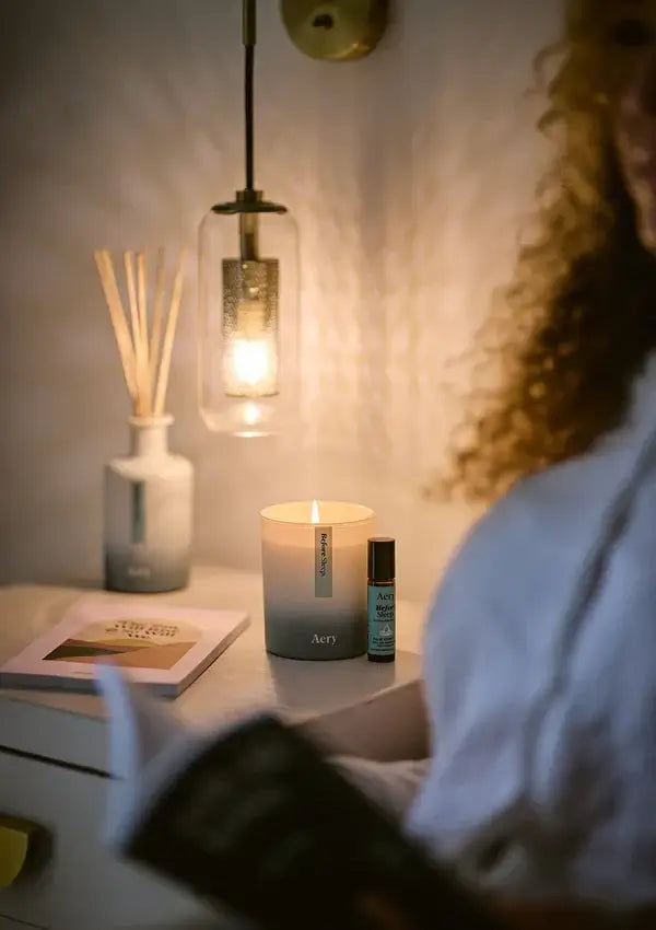 Before Sleep Scented Candle - Lavender Eucalyptus and Cedar - Aery Living
