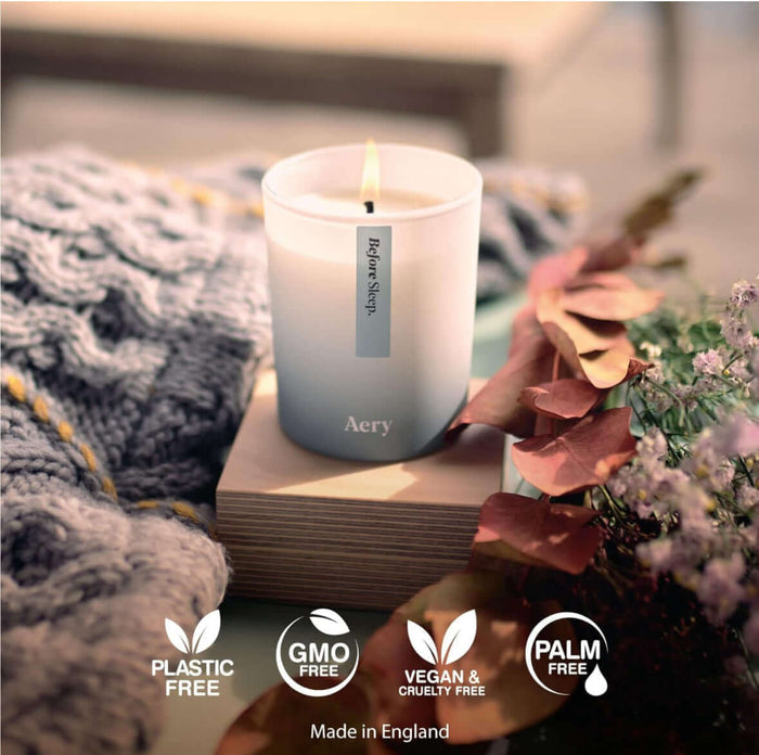 Before Sleep Scented Candle - Lavender Eucalyptus and Cedar - Aery Living