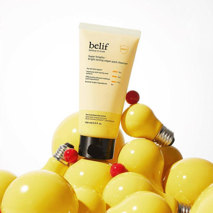 [belif] Super Knights Bright Toning Vegan Pack Cleanser 150ml - Ballagrio
