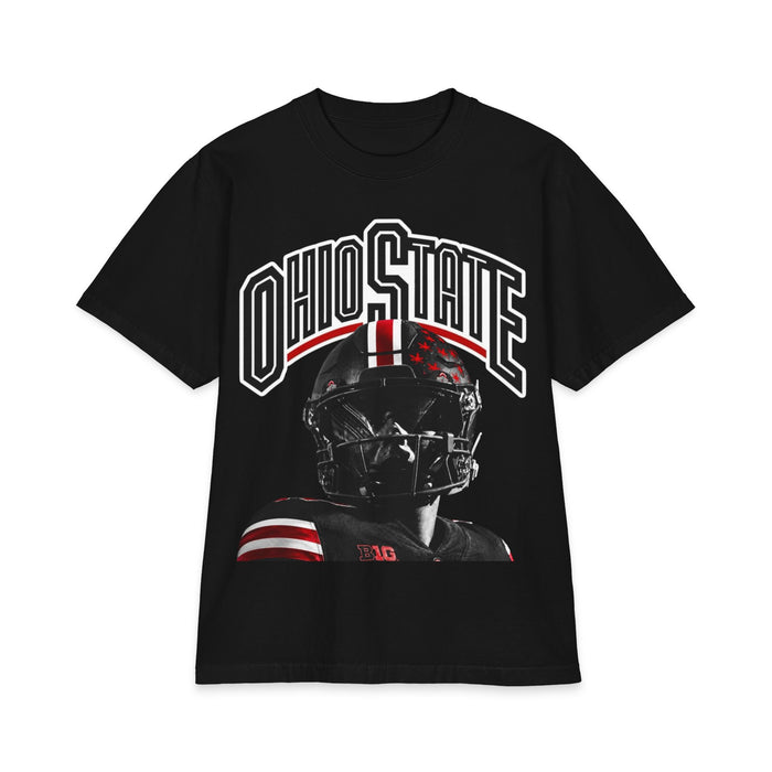 Big and Tall Ohio State Football Helmet T-Shirt — Graphic Collegiate Fan Tee