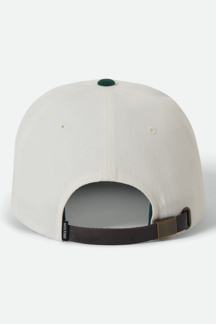 Big B Adjustable Hat - Off White/Primal Green