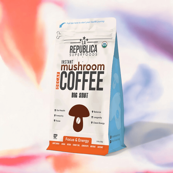 Big Shot instant Decaf 7 mushroom coffee 240g - La Republica