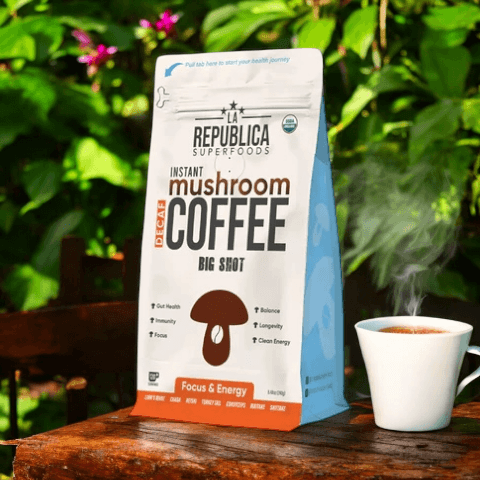 Big Shot instant Decaf 7 mushroom coffee 240g - La Republica