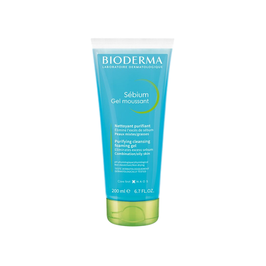Bioderma Sebium Gel Moussant Purifying Cleansing Foaming Gel Tube 200Ml