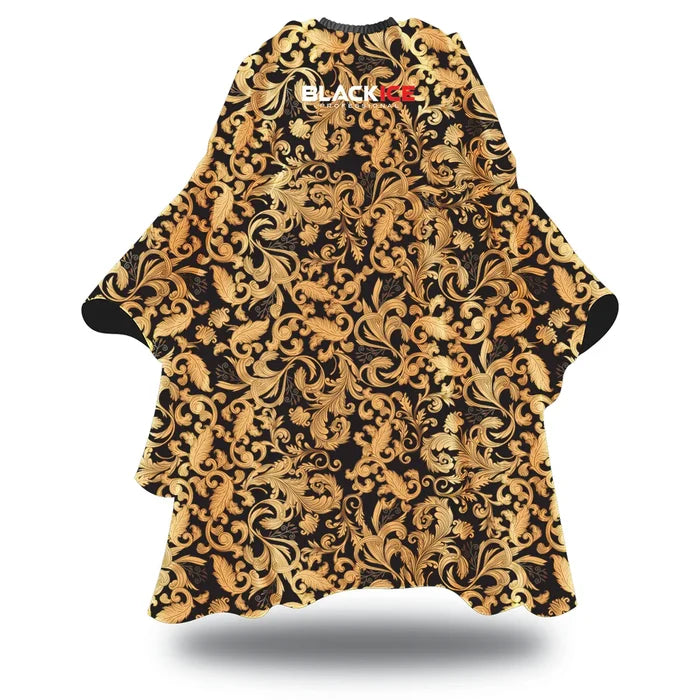 Black Ice Professional Premium Graphic Barber Cape - Masterpiece