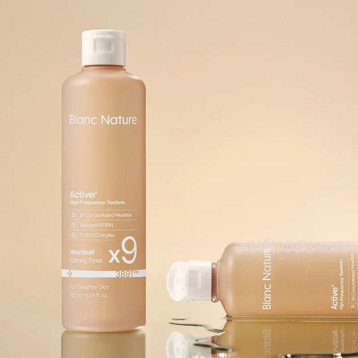 [Blanc Nature] 9x Concentrated Heartleaf Calming Toner 300ml