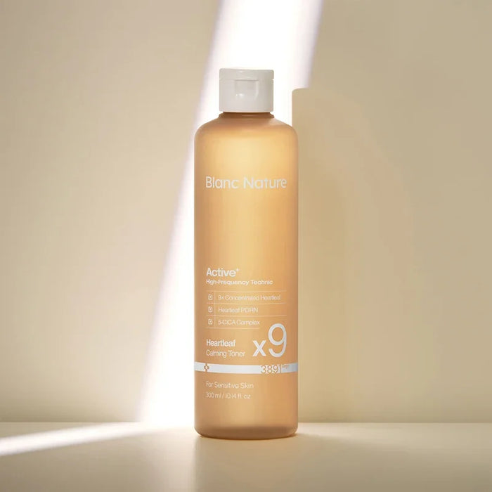 [Blanc Nature] 9x Concentrated Heartleaf Calming Toner 300ml