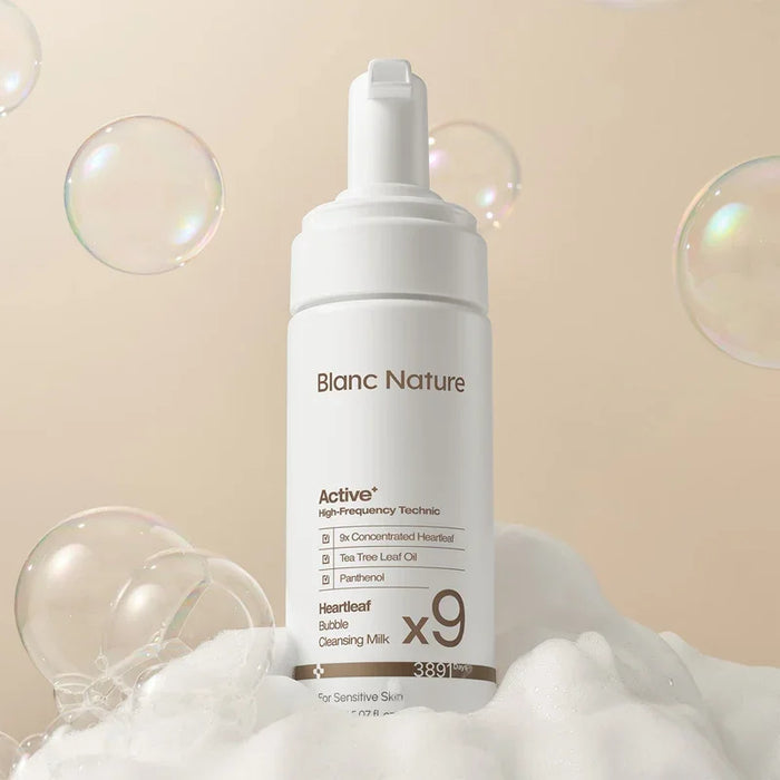 [Blanc Nature] 9X Heartleaf Bubble Cleansing Milk 150ml