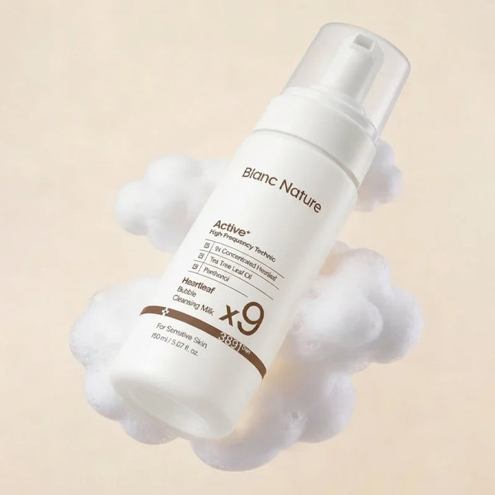 [Blanc Nature] 9X Heartleaf Bubble Cleansing Milk 150ml