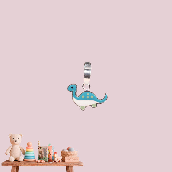 Blue Dino Necklace