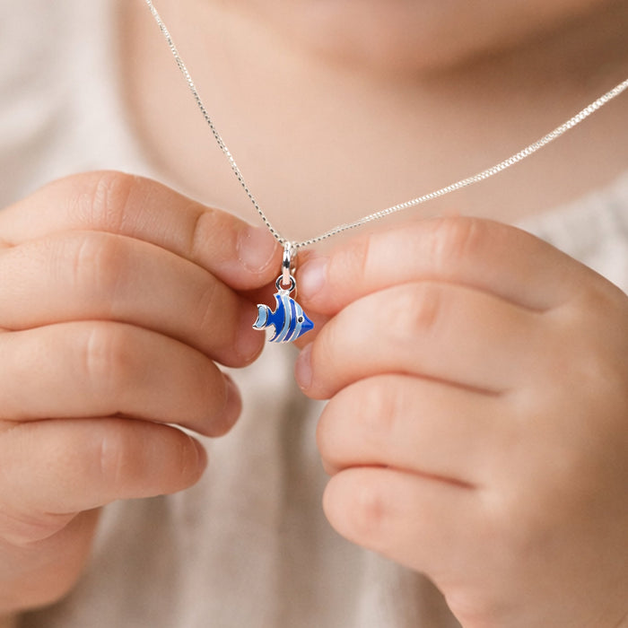 Blue Tropical Fish Pendant