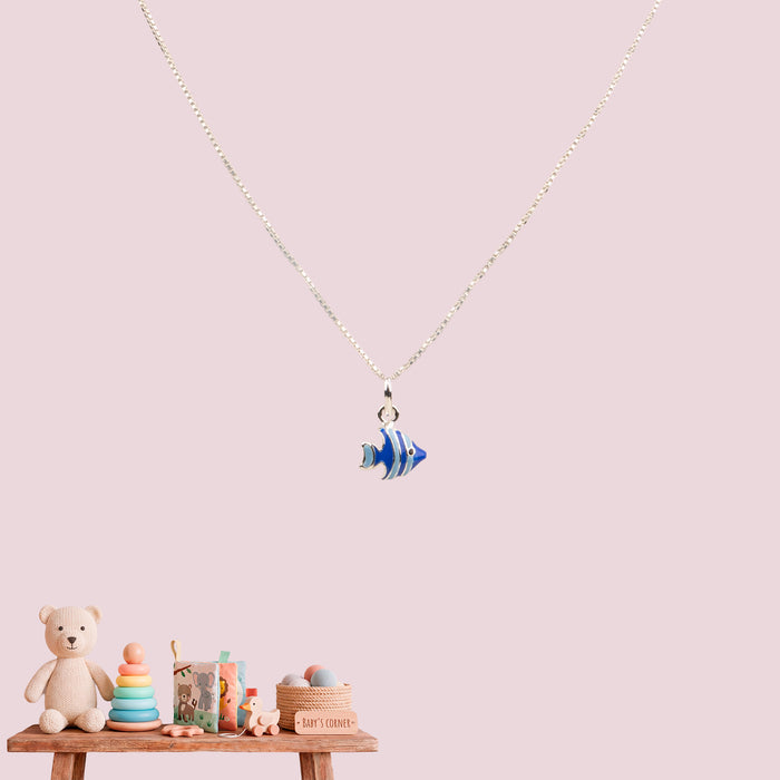 Blue Tropical Fish Pendant
