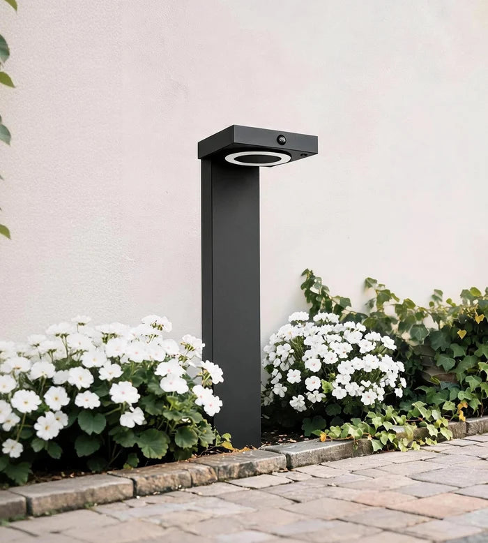Borne Led Solaire LUCENT noire - Lumihome
