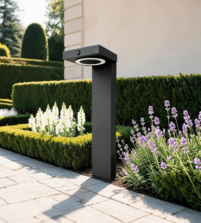Borne Led Solaire LUCENT noire - Lumihome