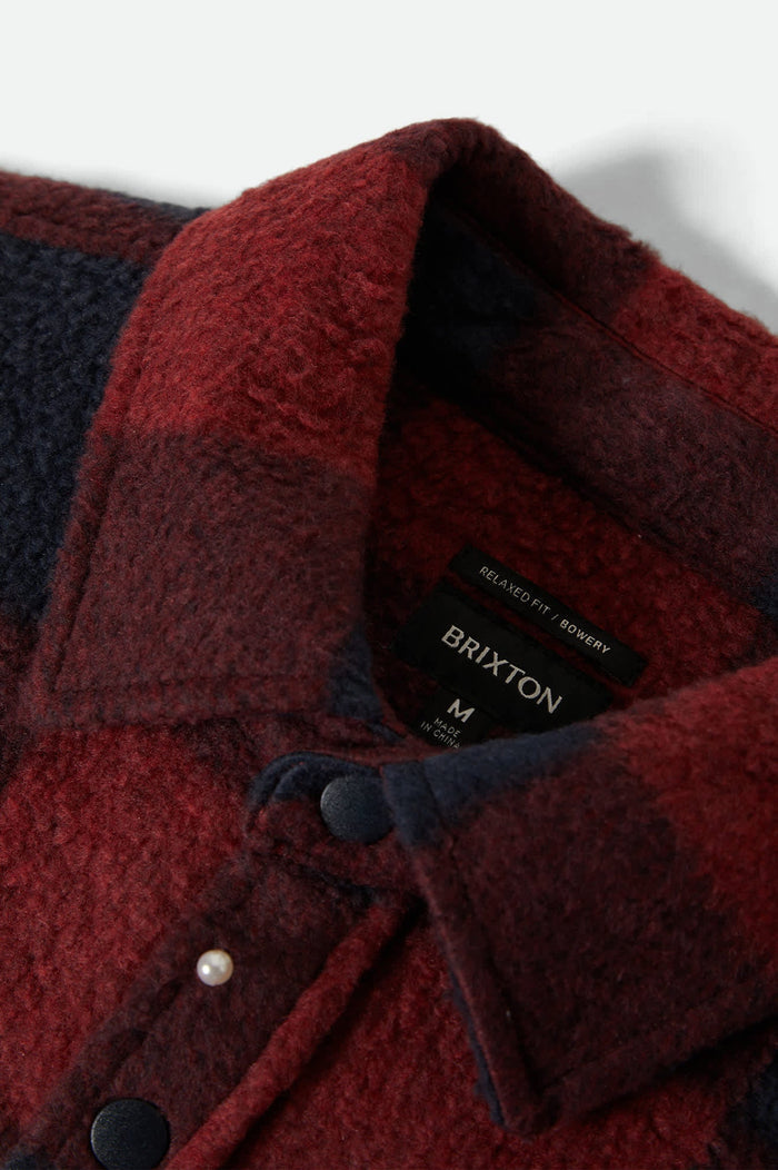 Bowery Arctic Stretch Fleece - Adrenaline Rush/Mood Indigo Plaid