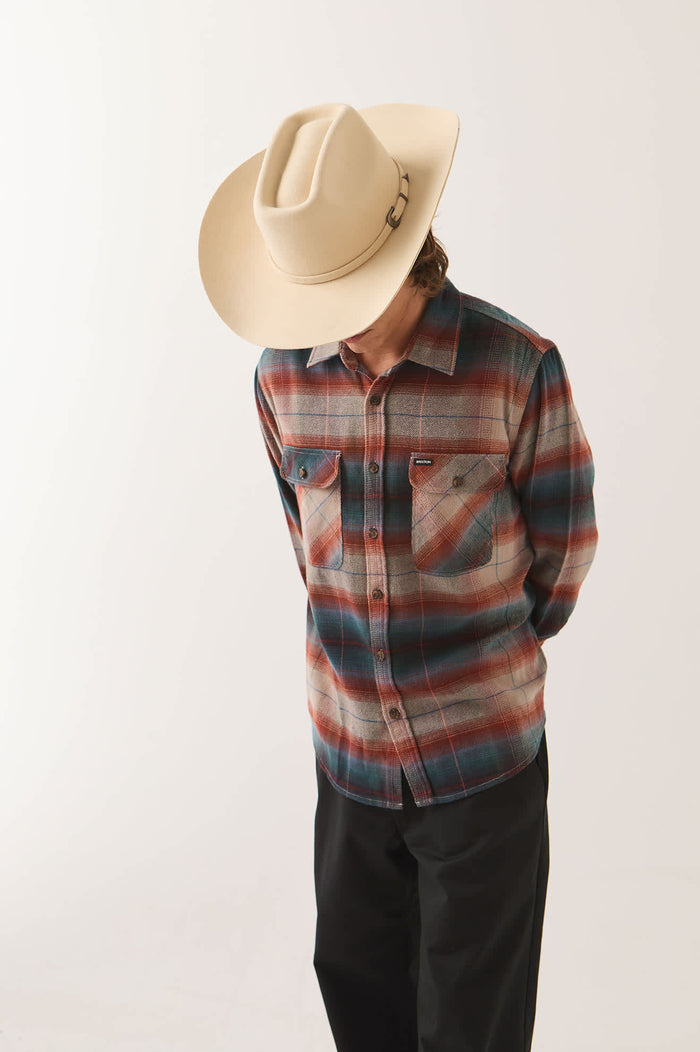 Men's Bowery Flannel in the color Multi Shadow - Additional Fit image
