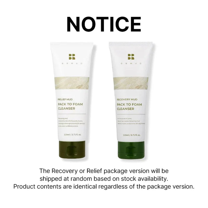 [BRMUD] Relief Mud Pack To Foam Cleanser 110ml