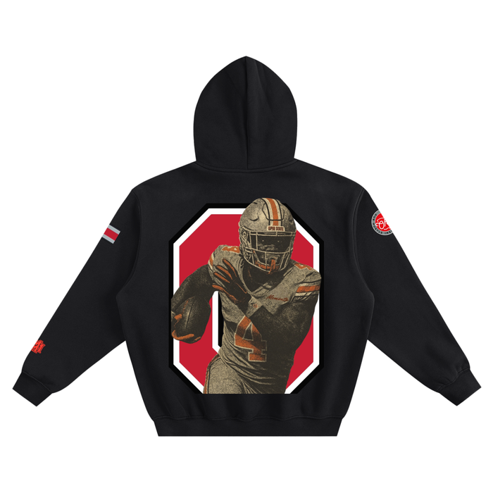 BUCKS Fleeced Boxy Hoodie - Memento Mori Clothing