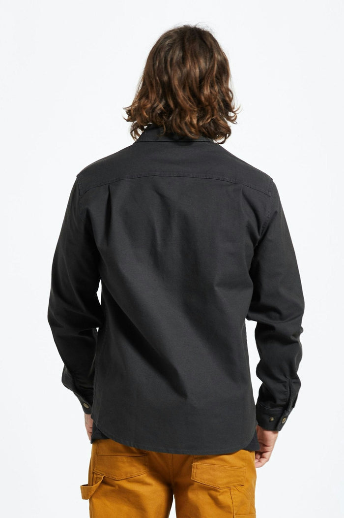 Builders Stretch L/S Overshirt - Washed Black