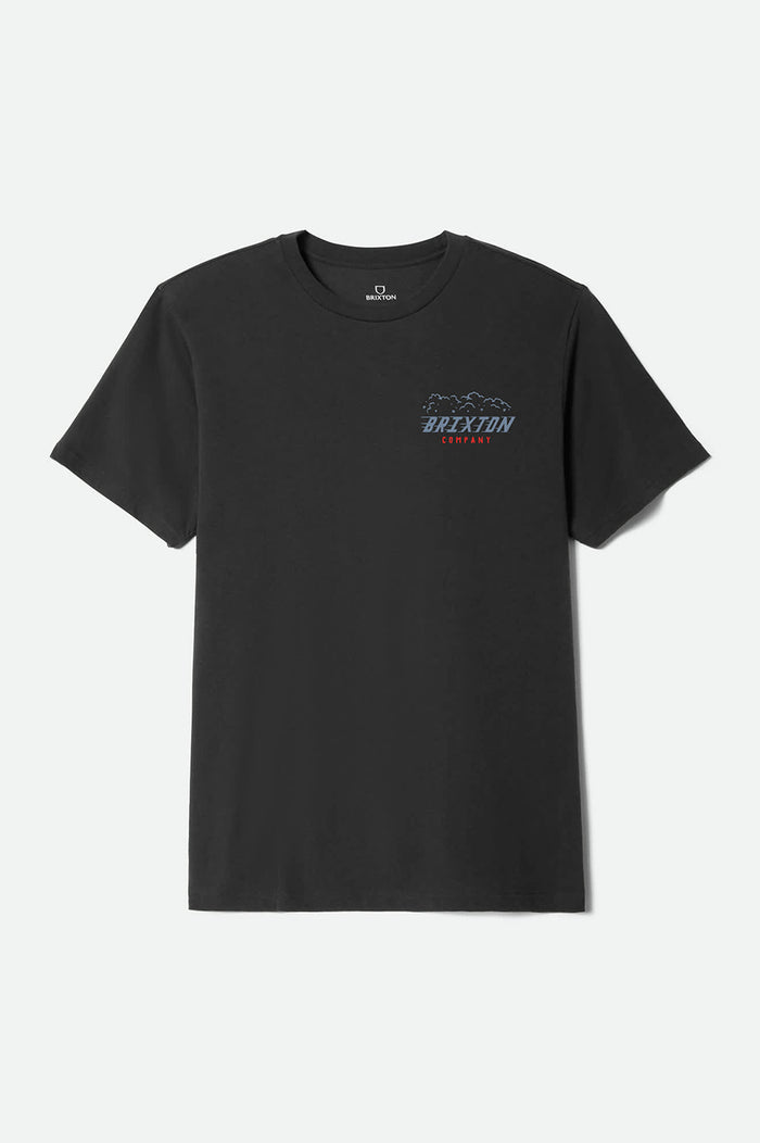 Men's Bulldogger Short Sleeve Standard T-Shirt in the color Vintage Black - Front Product View