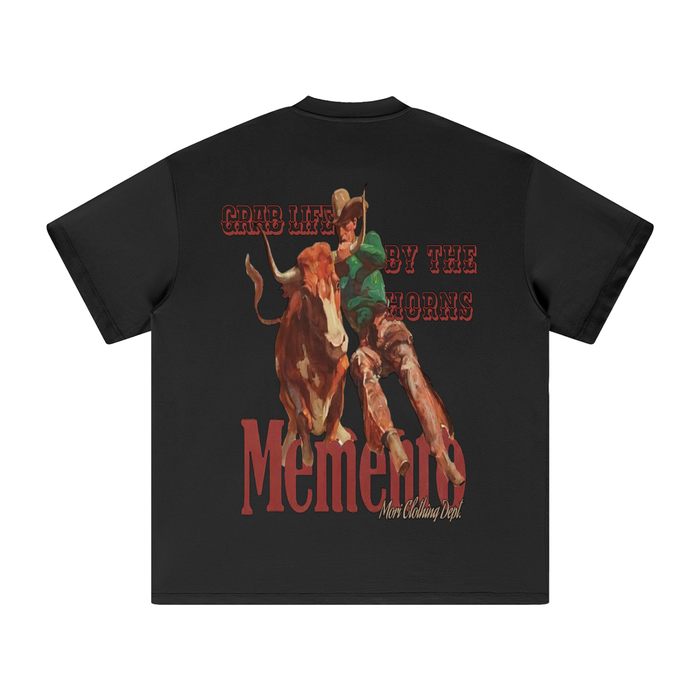 By the Horns Heavyweight T-Shirt - Memento Mori Clothing