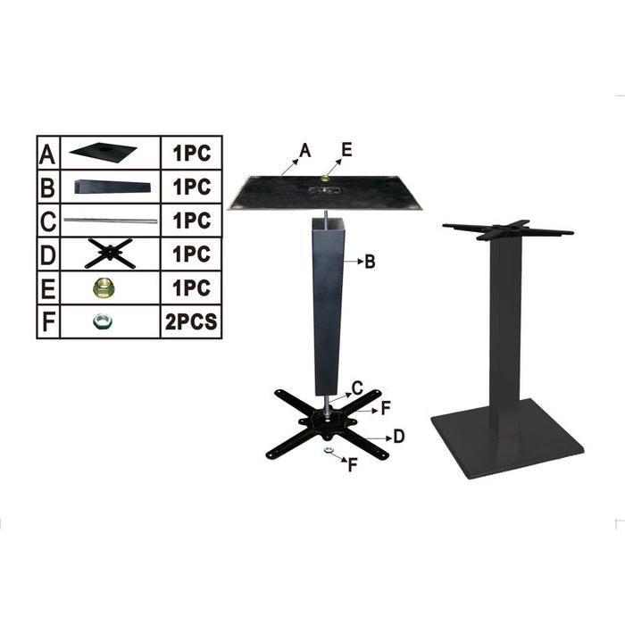 Calvin 28,34" Pied piédestal lourd/Table en marbre/Petite maison