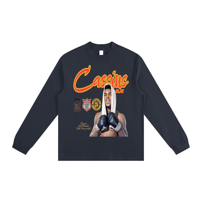 Cassius Essential Non-Shrink Mock Neck Sweatshirt - Memento Mori Clothing