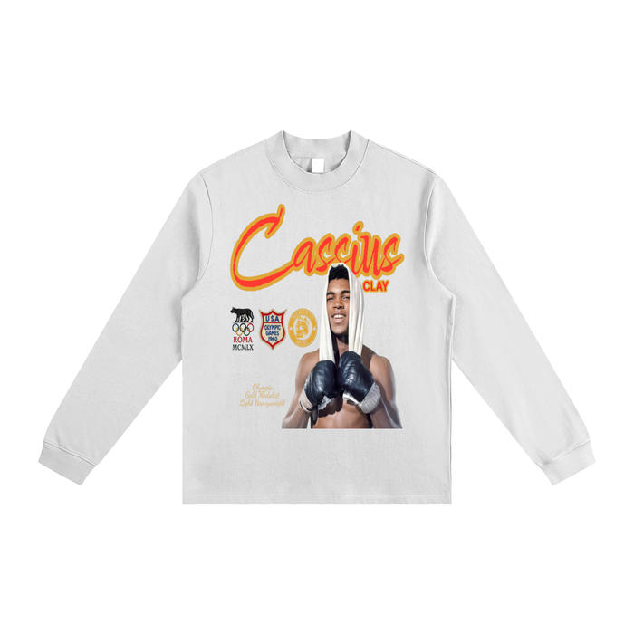 Cassius Essential Non-Shrink Mock Neck Sweatshirt - Memento Mori Clothing