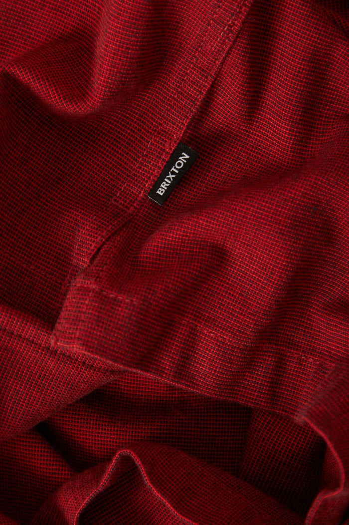 Men's Century Overshirt in the color Red/Black Micro - Additional Laydown image