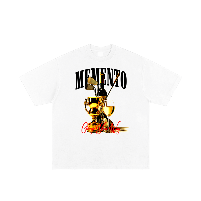 Champagne Living Hand-frayed T-Shirt - Memento Mori Clothing