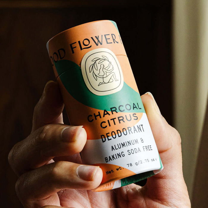 Charcoal Citrus Deodorant Plastic-Free Tube