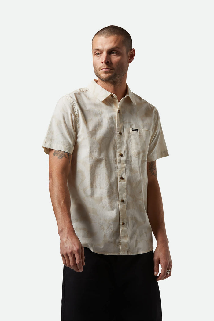 Charter Print S/S Shirt - Beige/Whitecap Floral
