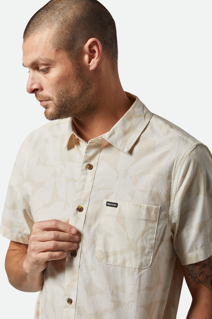 Charter Print S/S Shirt - Beige/Whitecap Floral