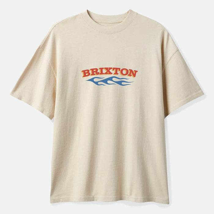 Men's Clifton Boxed Crop T-Shirt in the color Cream - Front Product View