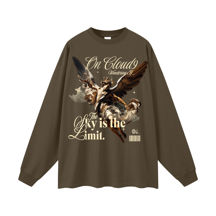 Cloud 9 Oversized Unisex Long Sleeve T-Shirt - Memento Mori Clothing