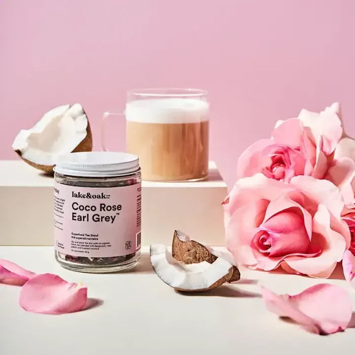 Coco Rose Earl Grey – Superfood Tea Blend 85g | Lake & Oak Tea