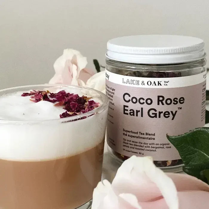 Coco Rose Earl Grey – Superfood Tea Blend 85g | Lake & Oak Tea