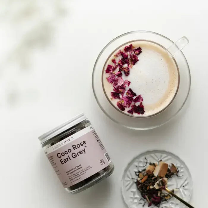 Coco Rose Earl Grey – Superfood Tea Blend 85g | Lake & Oak Tea