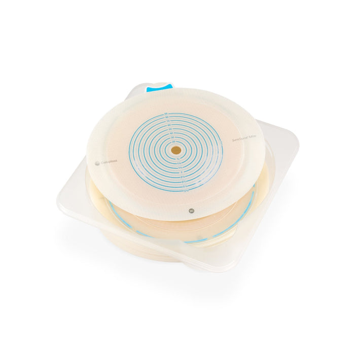 Coloplast SenSura Mio Flex Two-Piece Skin Barrier, Flat, Cut-to-Fit, 70 mm Flange, Yellow