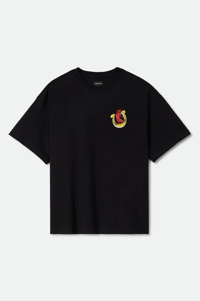 Men's Colt 45 Everytime Short Sleeve Oversized T-Shirt in the color Black - Front Product View