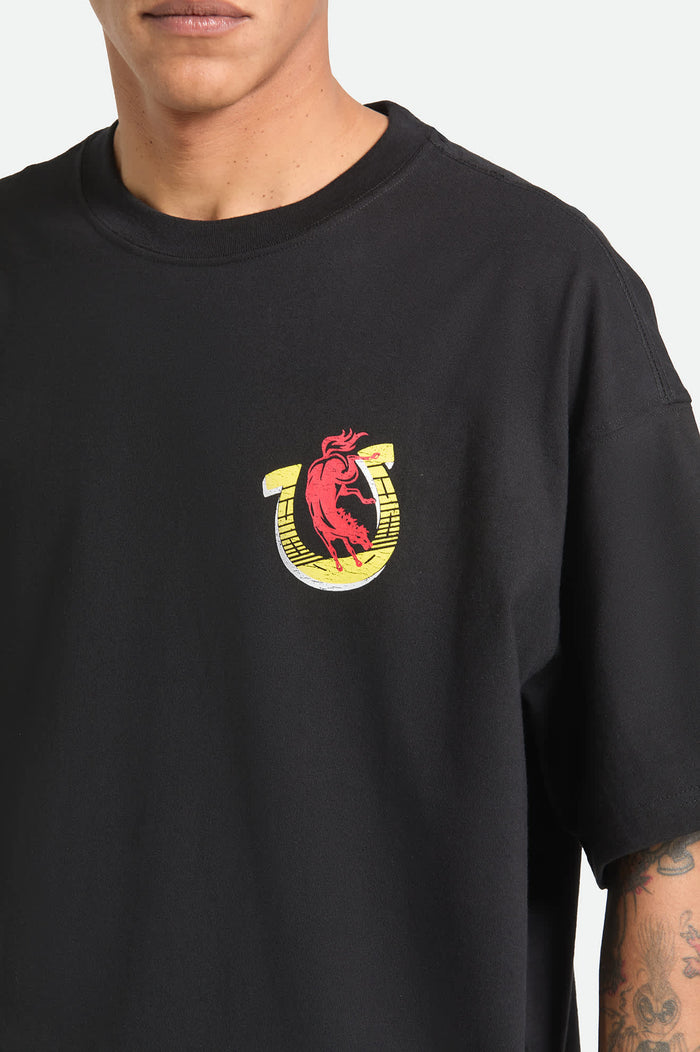 Men's Colt 45 Everytime Short Sleeve Oversized T-Shirt in the color Black - Additional Fit image