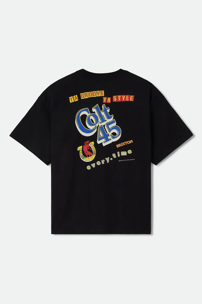 Colt 45 Everytime Short Sleeve Oversized T-Shirt - Black